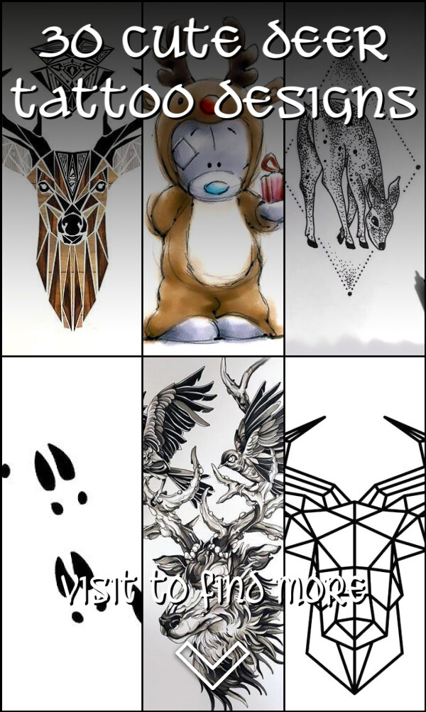 30 Cute Deer Tattoo Designs