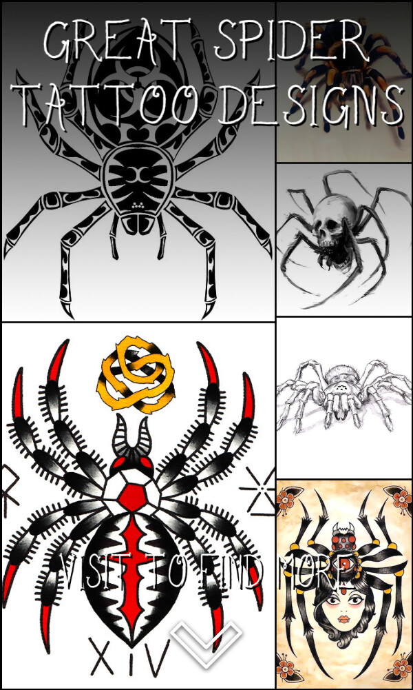 34 Great Spider Tattoo Designs