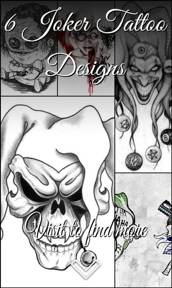 6 Joker Tattoo Designs