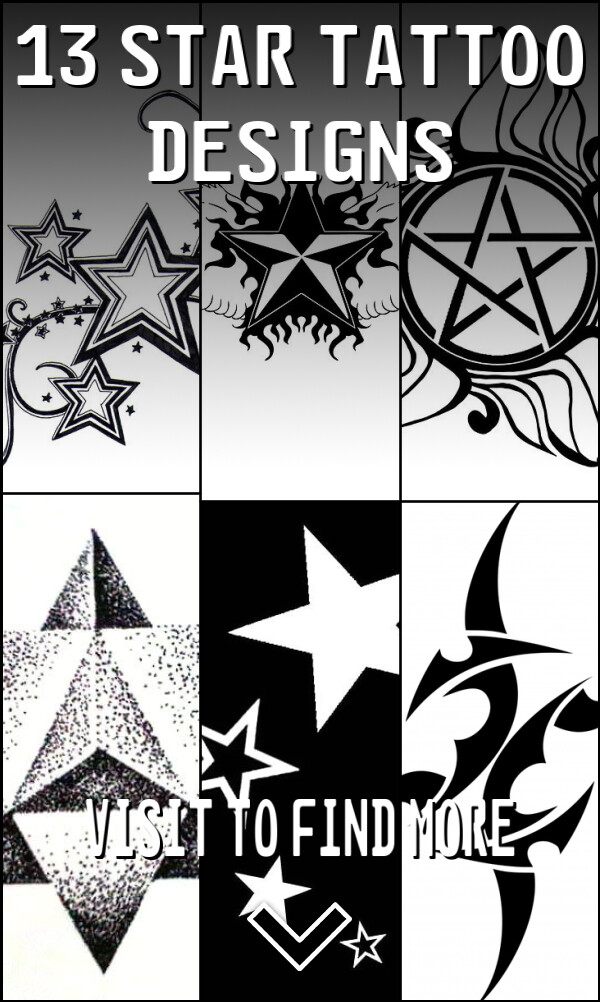 13 Star Tattoo Designs