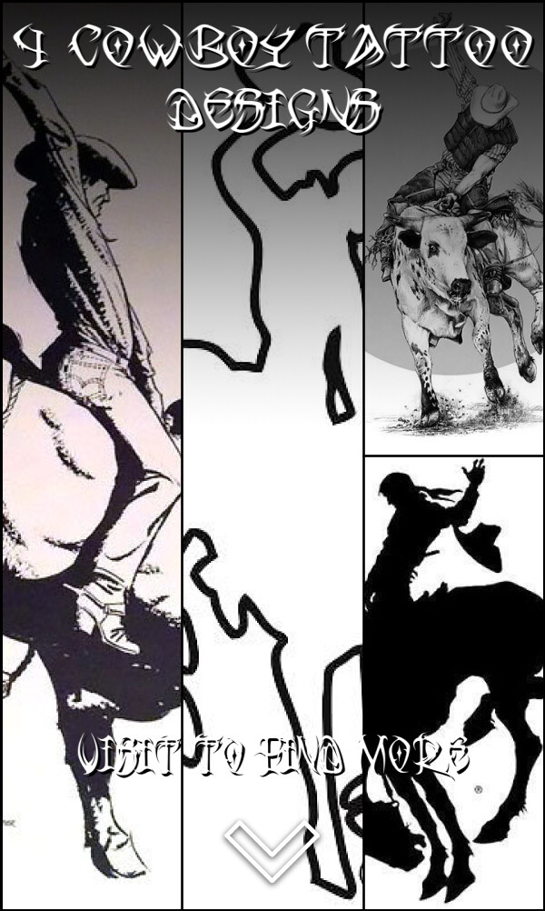 4 Cowboy Tattoo Designs