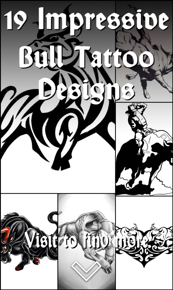 19 Impressive Bull Tattoo Designs
