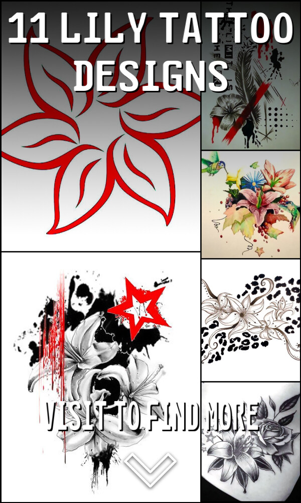 11 Lily Tattoo Designs
