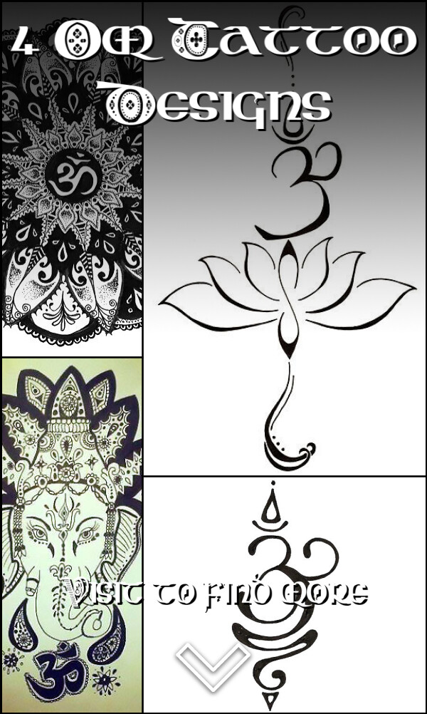 4 Om Tattoo Designs