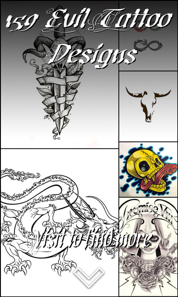 159 Evil Tattoo Designs