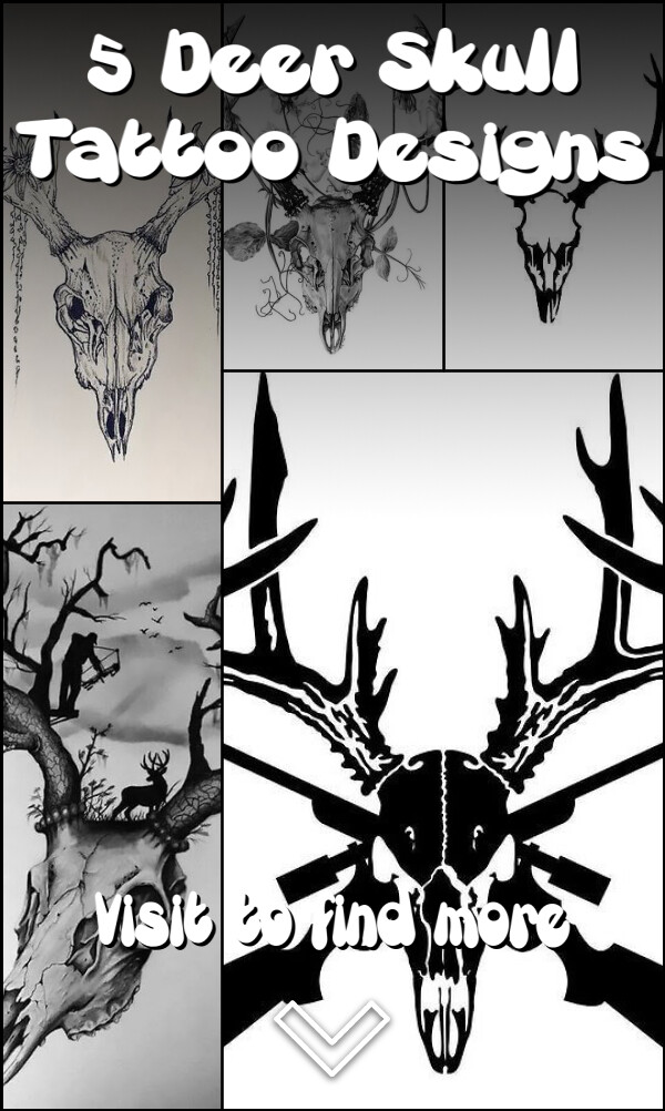 5 Deer Skull Tattoo Designs