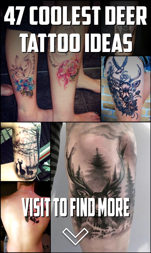 47 Coolest Deer Tattoo Ideas