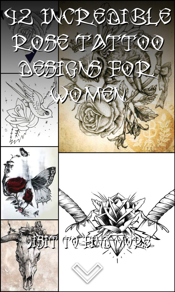 42 Incredible Rose Tattoo Designs for Women