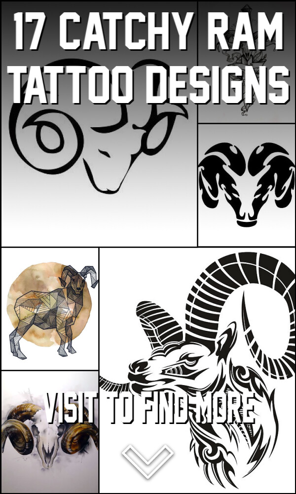 17 Catchy Ram Tattoo Designs