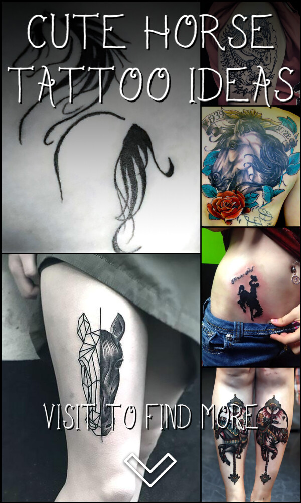 57 Cute Horse Tattoo Ideas