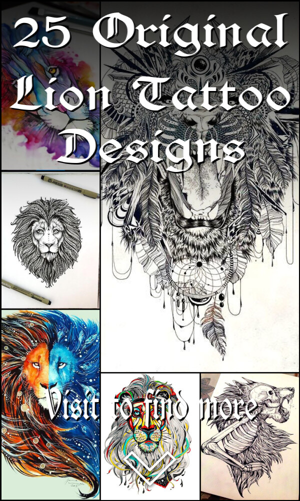 25 Original Lion Tattoo Designs