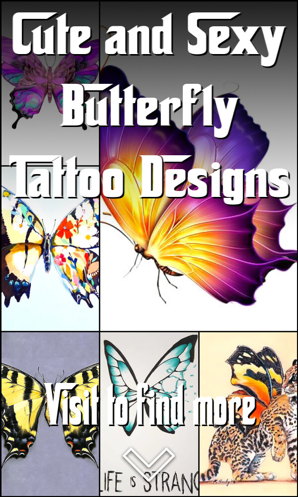 Cute and Sexy Butterfly Tattoo Designs