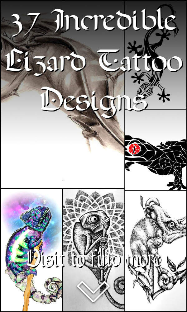 37 Incredible Lizard Tattoo Designs