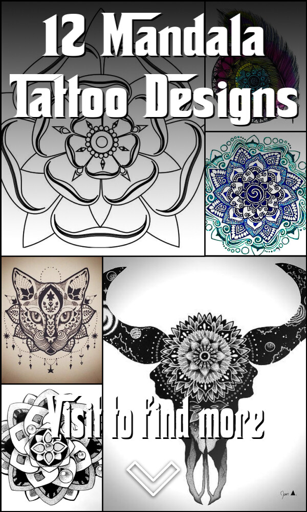 12 Mandala Tattoo Designs
