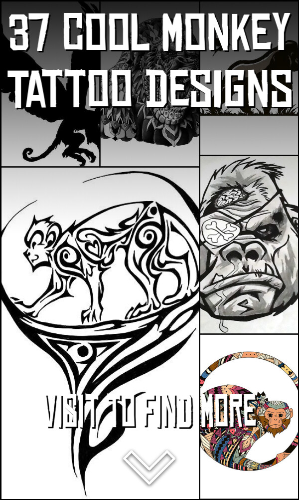 37 Cool Monkey Tattoo Designs