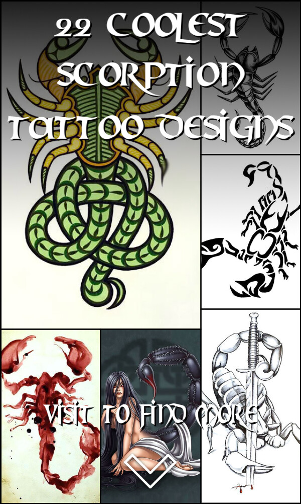 22 Coolest Scorption Tattoo Designs