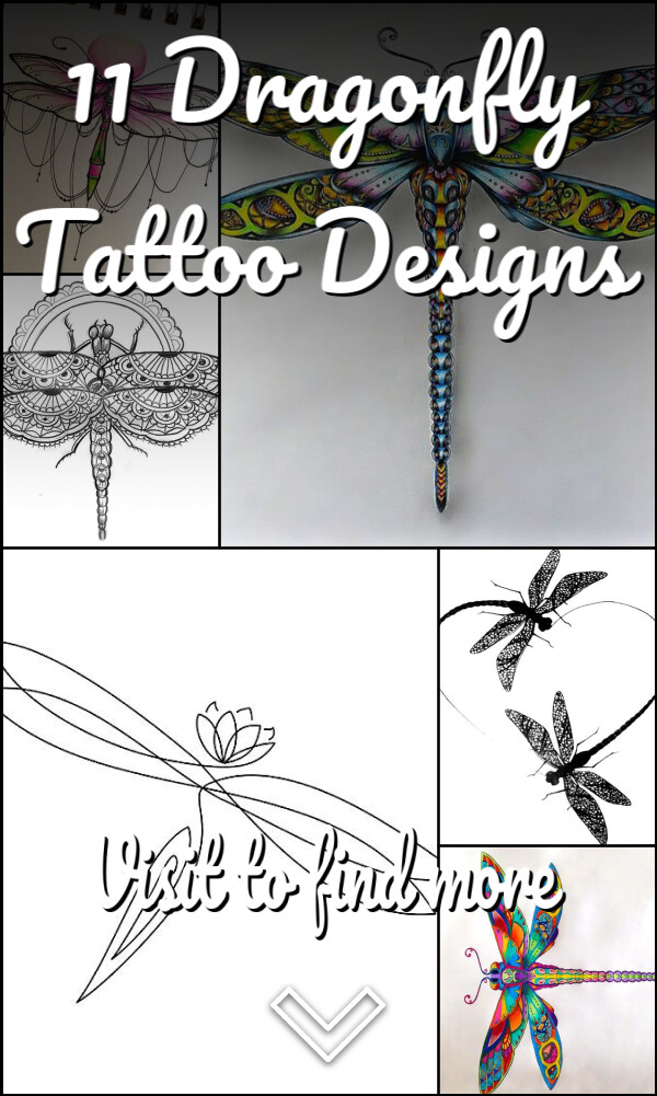 11 Dragonfly Tattoo Designs
