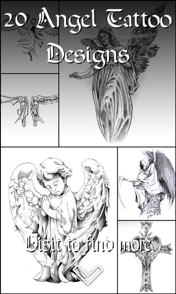 20 Angel Tattoo Designs