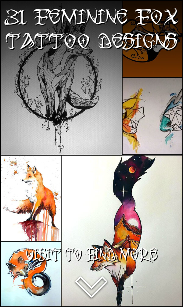 31 Feminine Fox Tattoo Designs