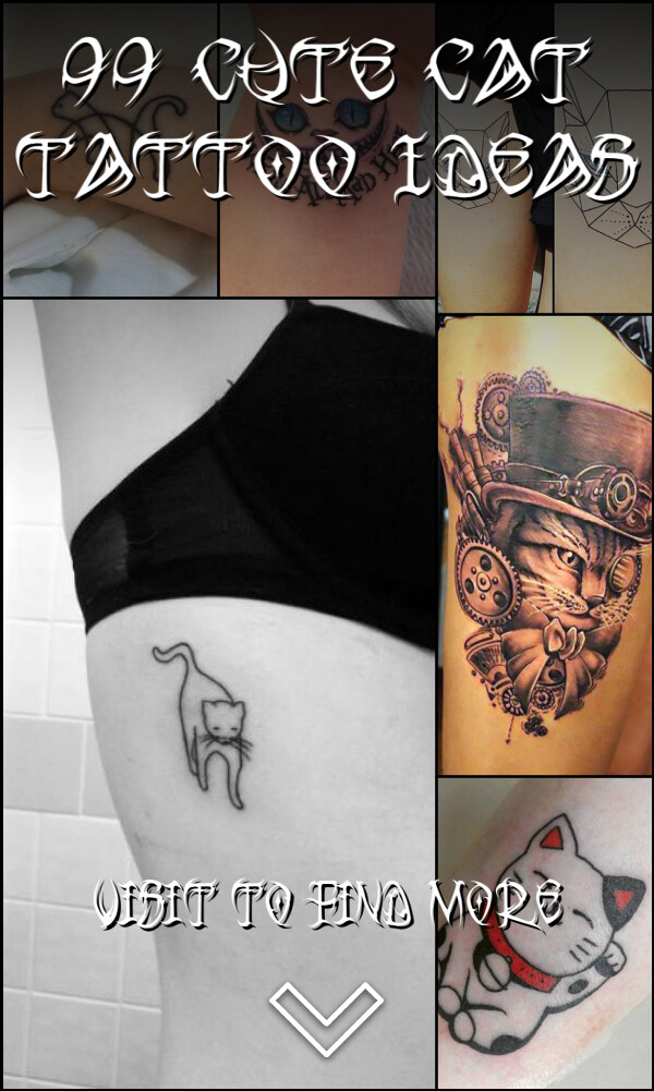 99 Cute Cat Tattoo Ideas