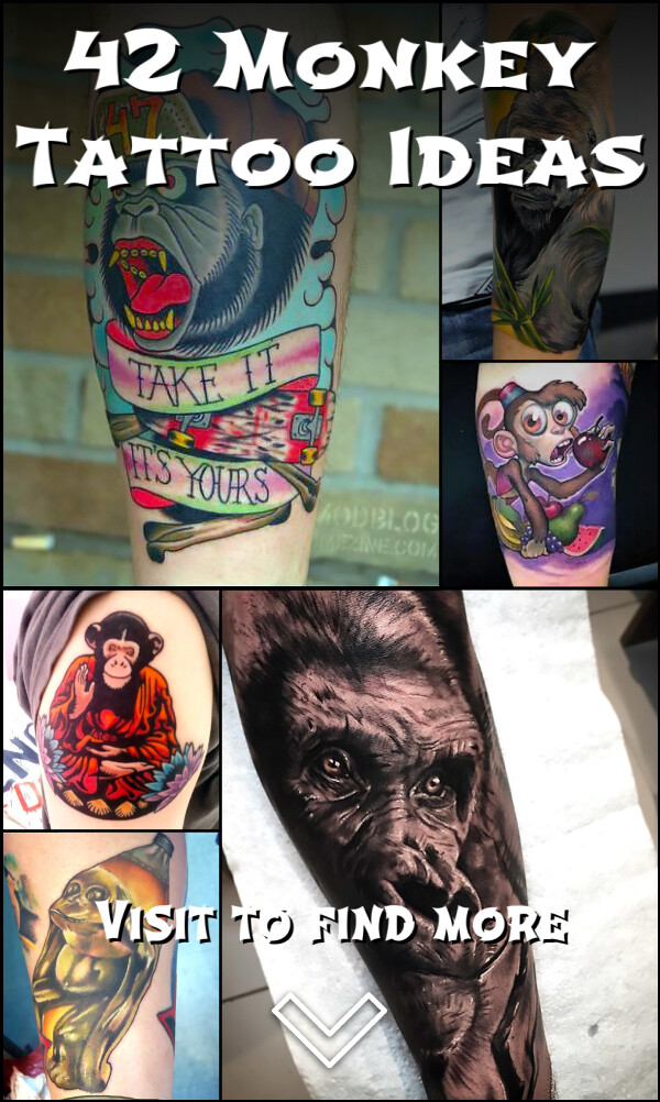 42 Monkey Tattoo Ideas