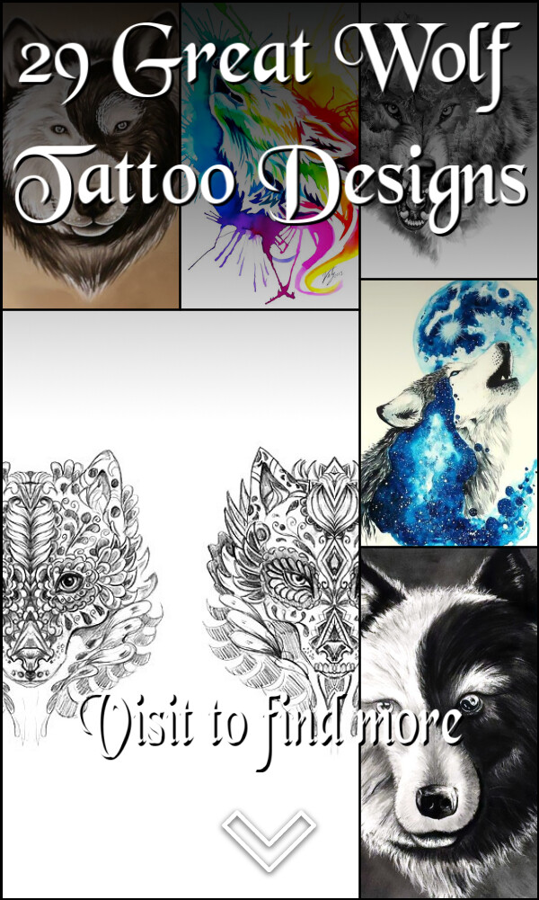 29 Great Wolf Tattoo Designs