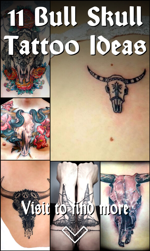 11 Bull Skull Tattoo Ideas