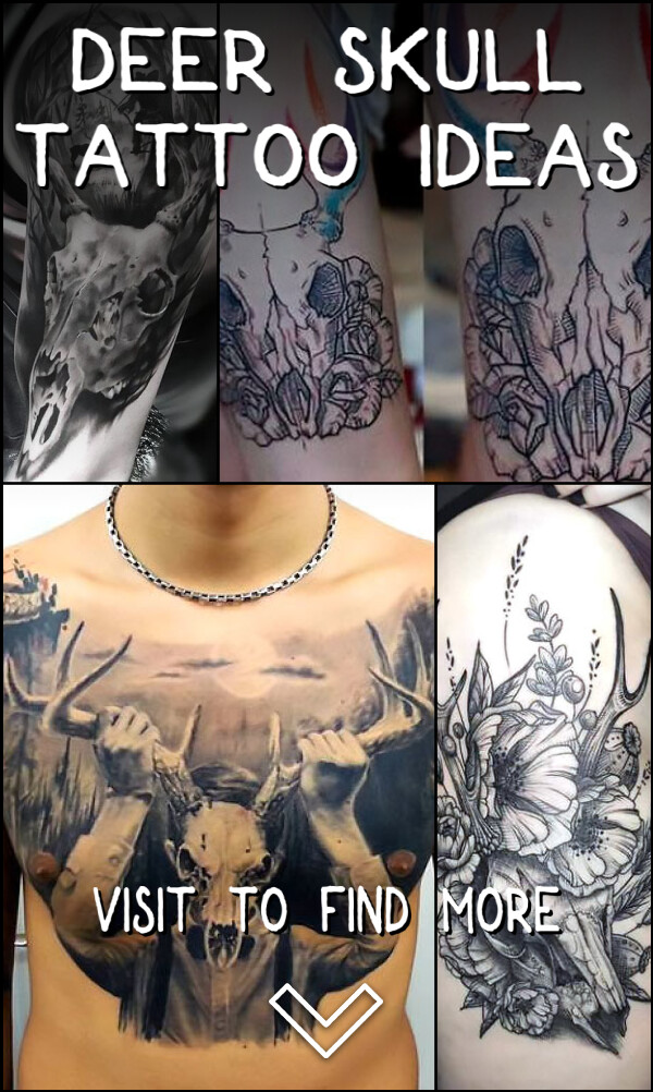 4 Deer Skull Tattoo Ideas