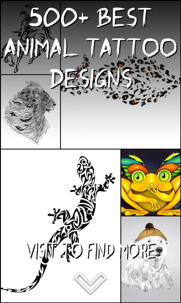 500+ Best Animal Tattoo Designs