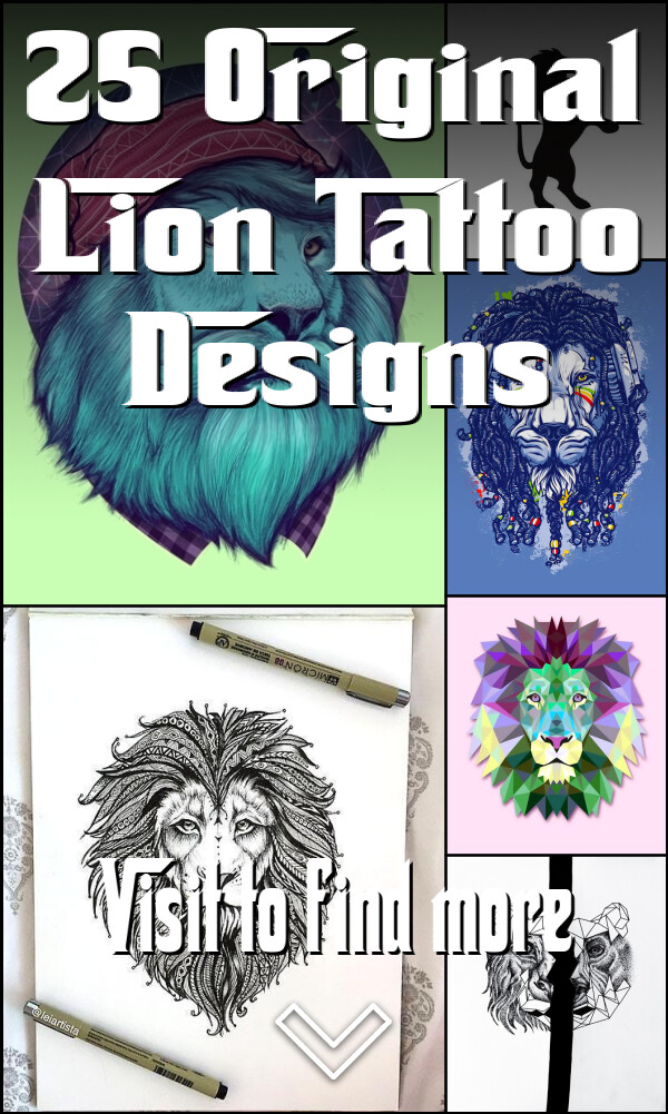 25 Original Lion Tattoo Designs