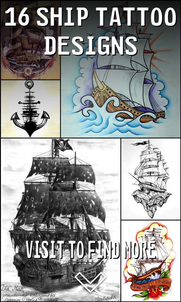 16 Ship Tattoo Designs