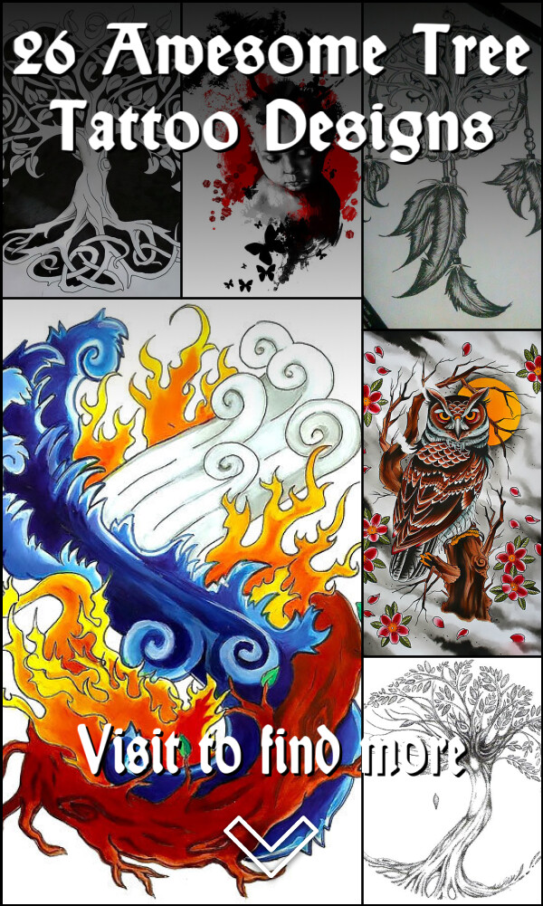 26 Awesome Tree Tattoo Designs