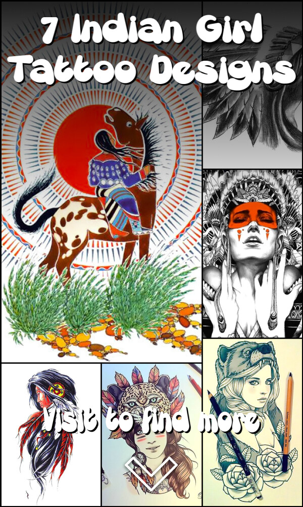 7 Indian Girl Tattoo Designs