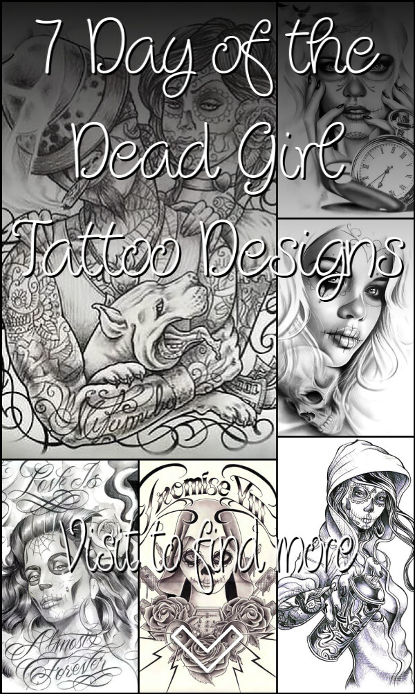 7 Day of the Dead Girl Tattoo Designs