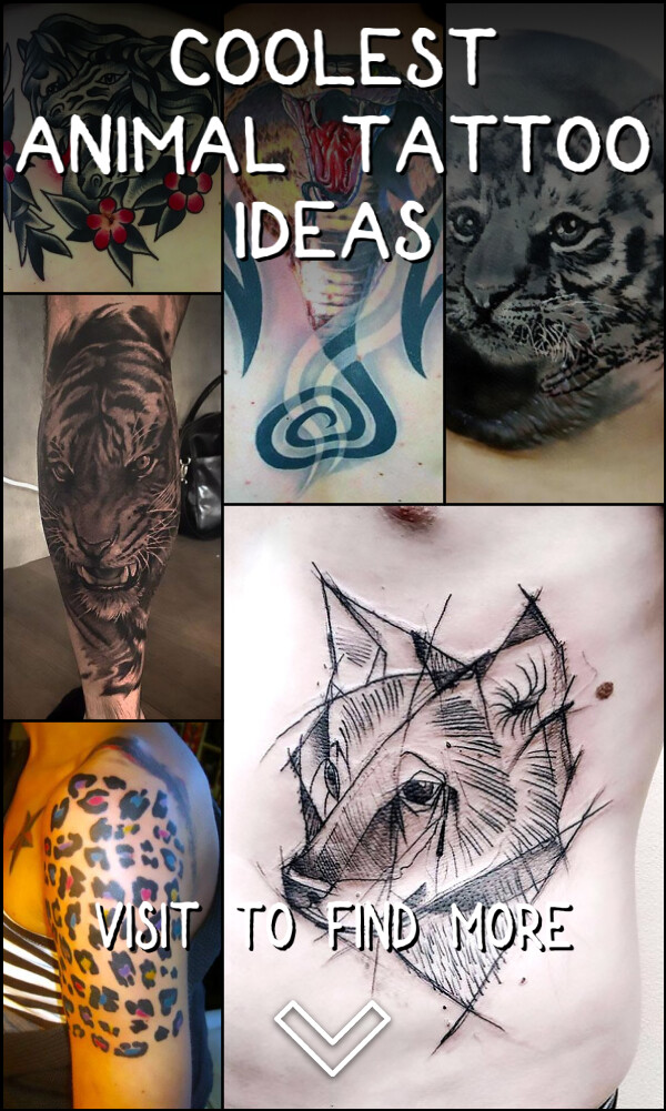 500+ Coolest Animal Tattoo Ideas