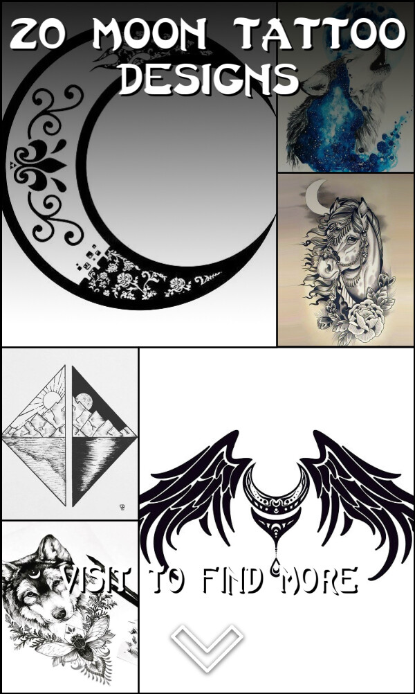 20 Moon Tattoo Designs