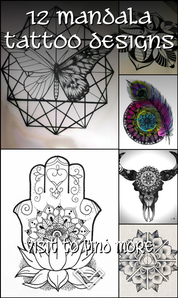 12 Mandala Tattoo Designs