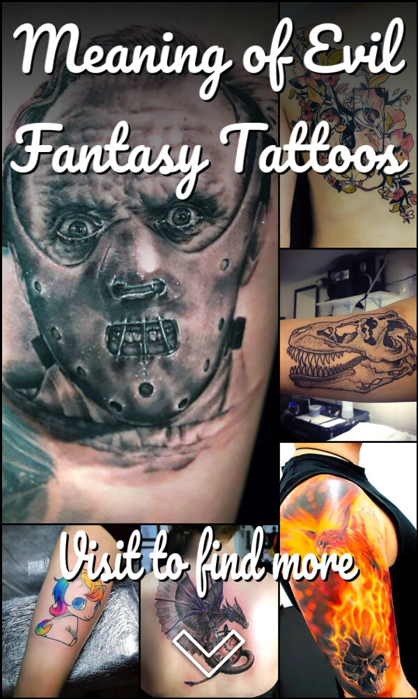 Meaning of Evil Fantasy Tattoos