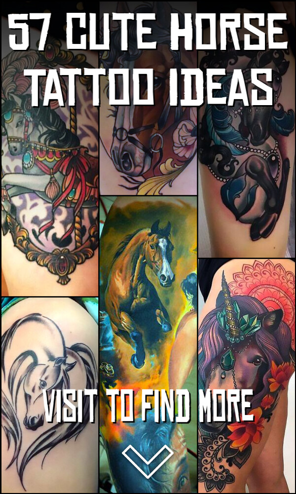 57 Cute Horse Tattoo Ideas