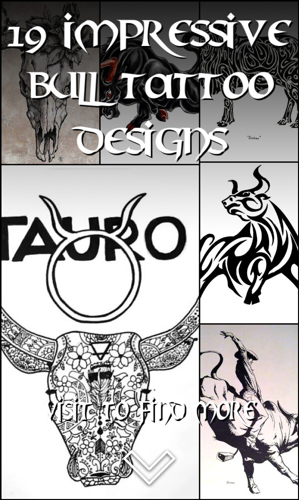 19 Impressive Bull Tattoo Designs