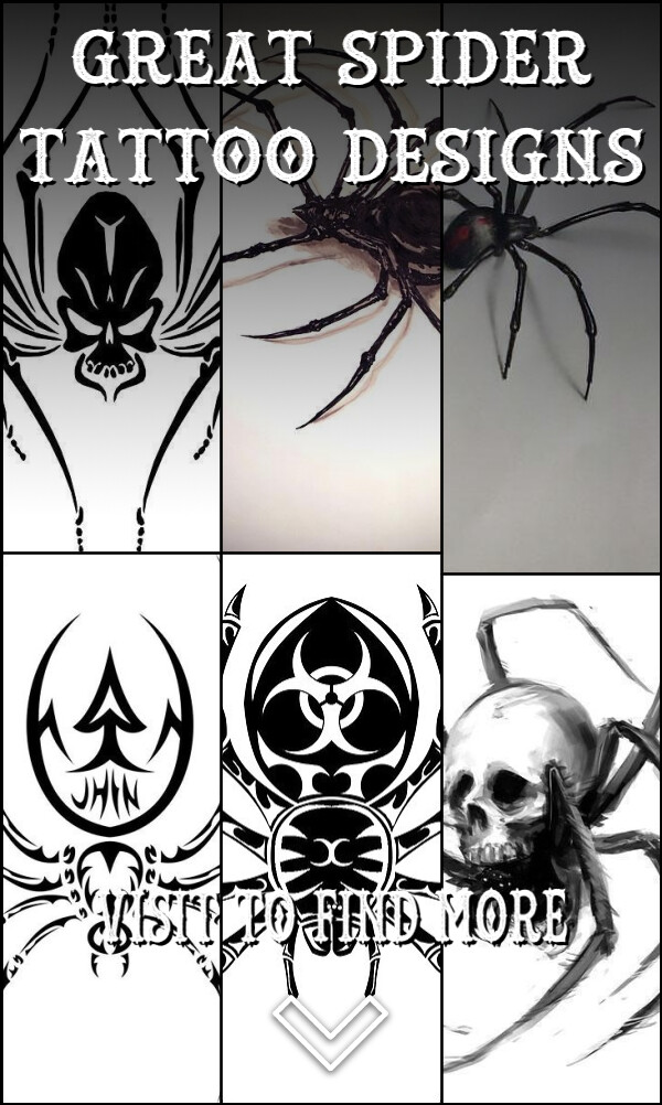 34 Great Spider Tattoo Designs