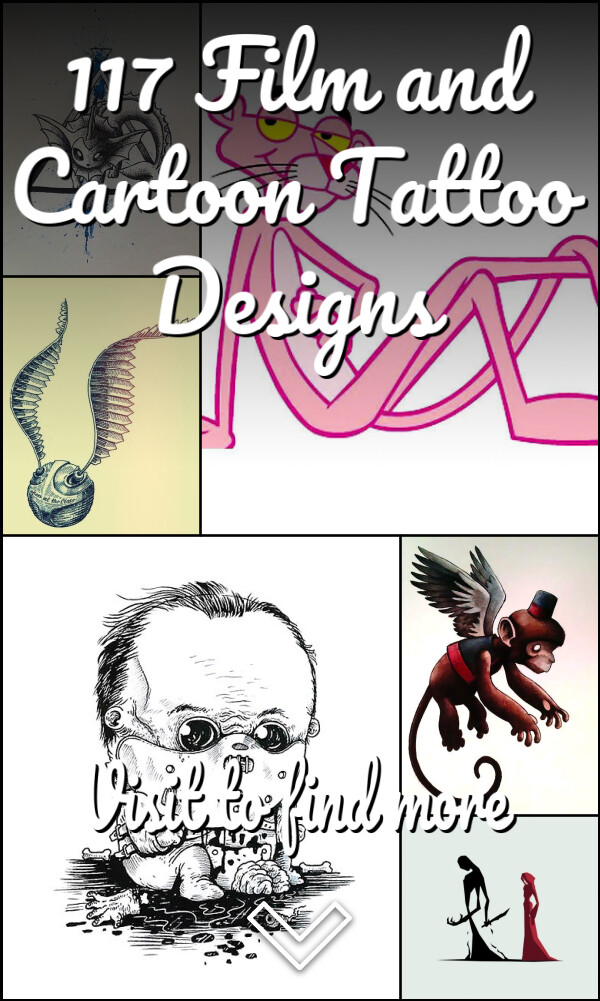 117 Film and Cartoon Tattoo Designs