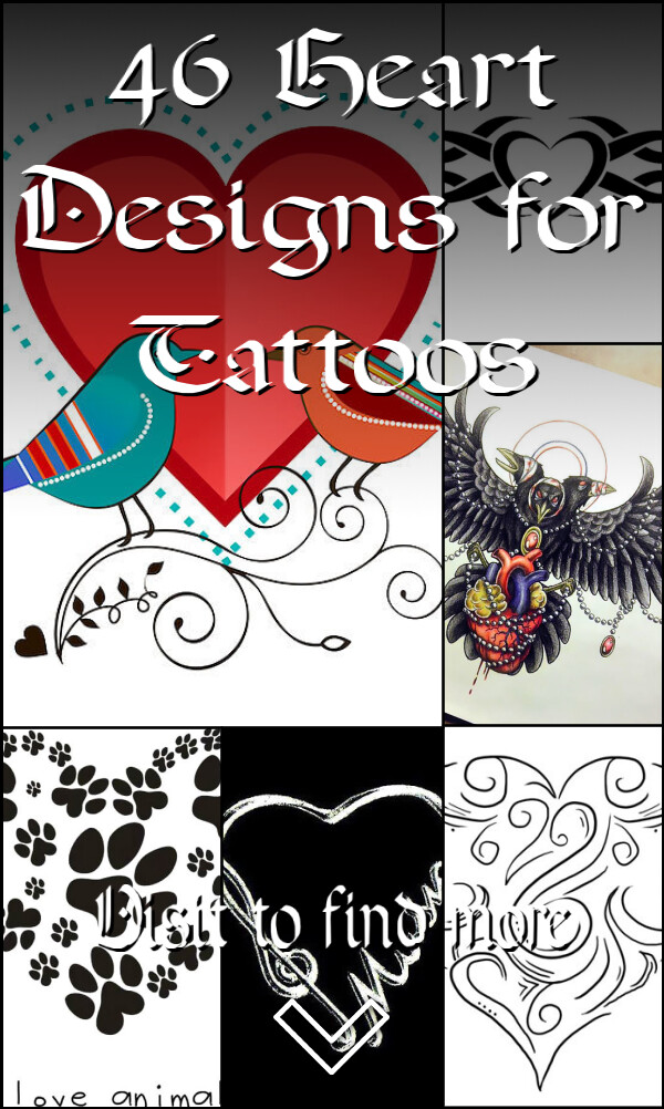 46 Heart Designs for Tattoos 
