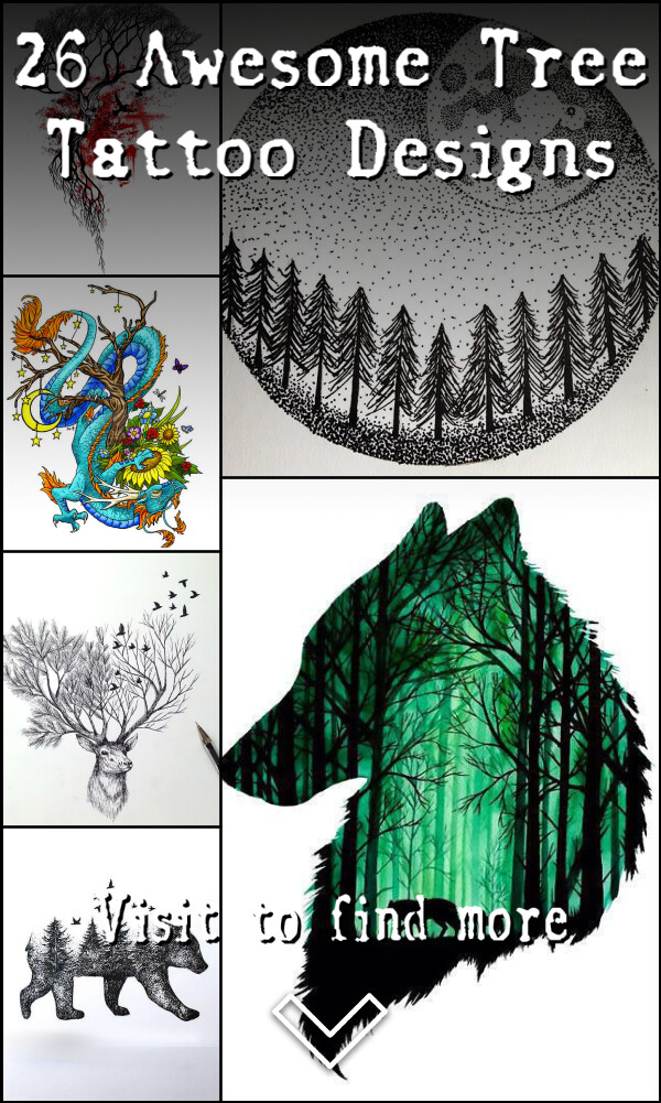 26 Awesome Tree Tattoo Designs