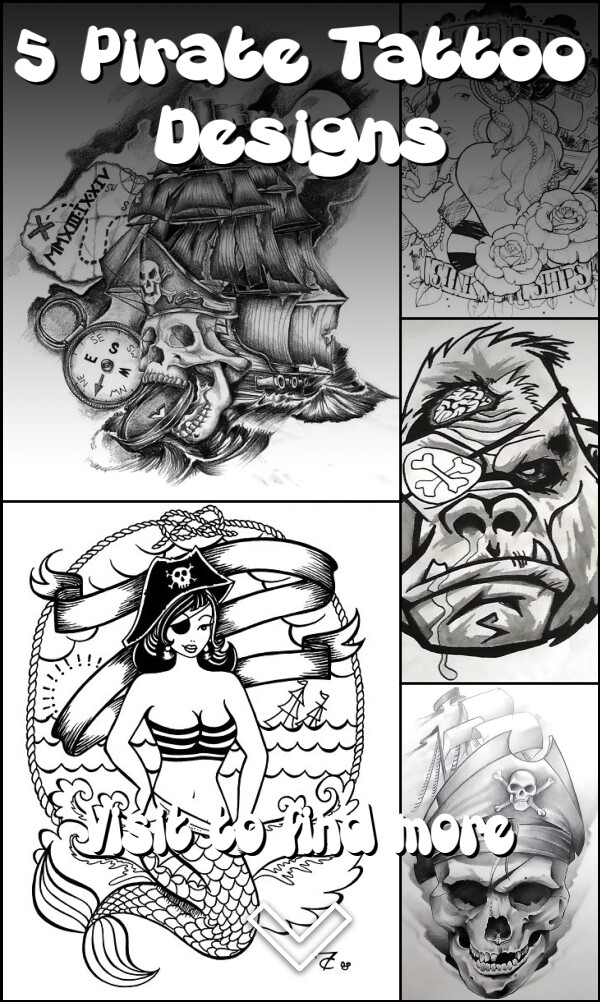 5 Pirate Tattoo Designs