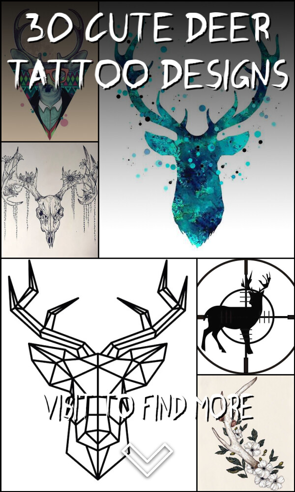30 Cute Deer Tattoo Designs