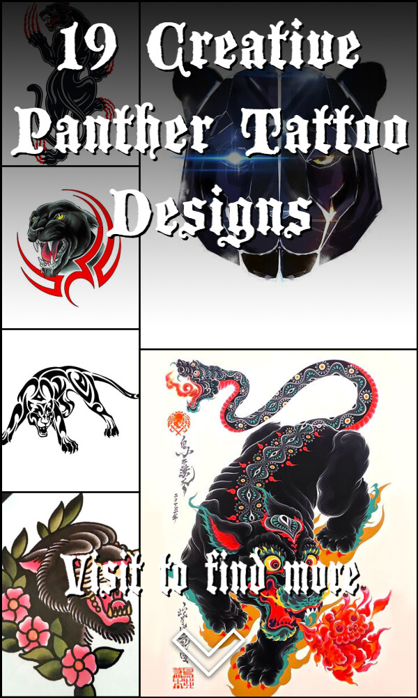 19 Creative Panther Tattoo Designs