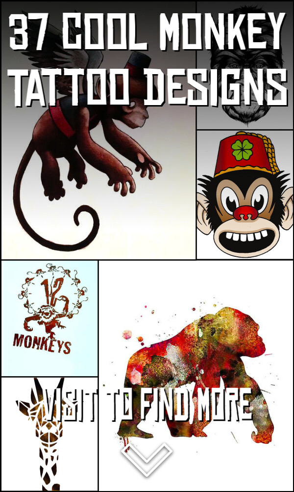 37 Cool Monkey Tattoo Designs