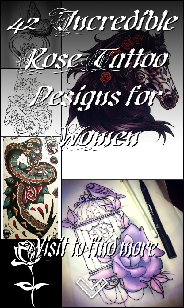 42 Incredible Rose Tattoo Designs for Women