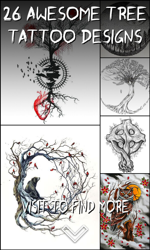 26 Awesome Tree Tattoo Designs
